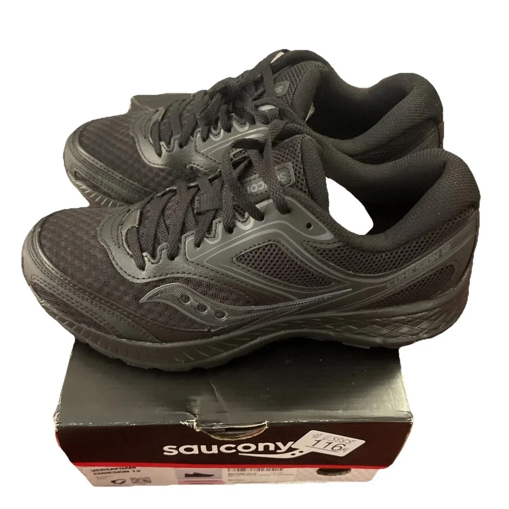 NWT NWB Saucony Versafoam Cohesion 12 , Women's 8.5 Black Running, Work, Comfort